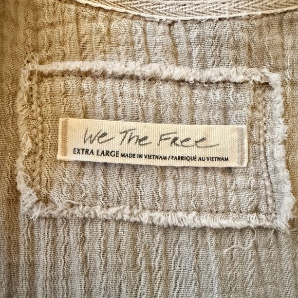 Free People We The Free Beach Day Cotton Pullover - Size XL - Picture 8 of 12